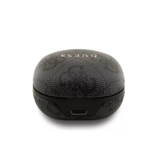 Guess PU 4G Metal Logo TWS vezeték nélküli fülhallgató – fekete