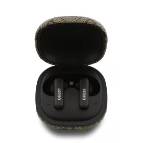   Guess PU 4G Metal Logo ENC vezeték nélküli fülhallgató – barna