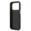 Guess PU Grained 4G Logo Stand Camera Frame tok, iPhone 17 Pro Max - fekete