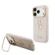Guess PU Grained 4G Logo Stand Camera Frame tok, iPhone 17 Pro Max - rózsaszín