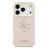 Guess PU Grained 4G Logo Stand Camera Frame tok, iPhone 17 Pro Max - rózsaszín