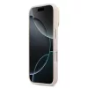 Guess PU Grained 4G Logo Stand Camera Frame tok, iPhone 17 Pro Max - rózsaszín