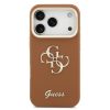 Guess PU Grained 4G Logo Stand Camera Frame tok, iPhone 17 Pro - barna