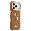 Guess PU Grained 4G Logo Stand Camera Frame tok, iPhone 17 Pro - barna