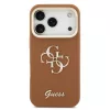 Guess PU Grained 4G Logo Stand Camera Frame tok, iPhone 17 Pro Max - barna