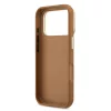 Guess PU Grained 4G Logo Stand Camera Frame tok, iPhone 17 Pro Max - barna