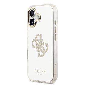   Guess PC/TPU Mirror 4G Glitter Logo MagSafe tok, iPhone 17 - arany