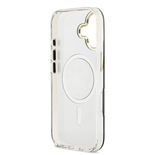 Guess PC/TPU Mirror 4G Glitter Logo MagSafe tok, iPhone 17 - arany