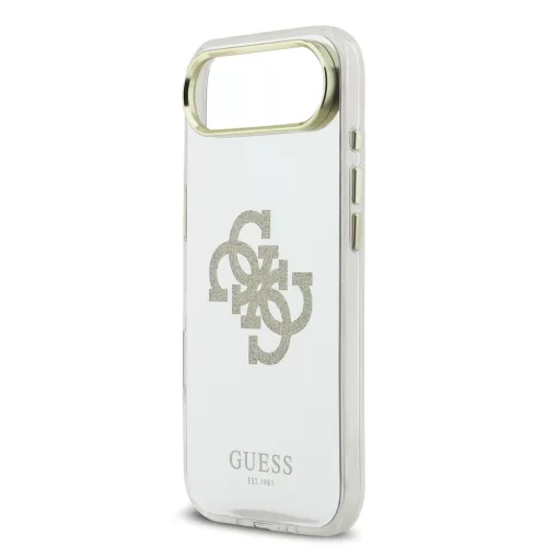 Guess PC/TPU Mirror 4G Glitter Logo MagSafe tok, iPhone Air - arany
