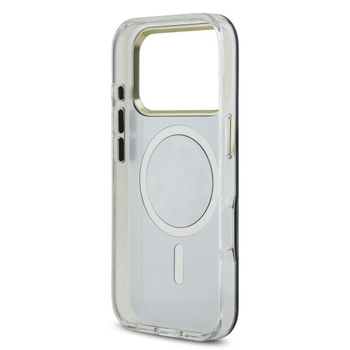 Guess PC/TPU Mirror 4G Glitter Logo MagSafe tok, iPhone 17 Pro  - arany