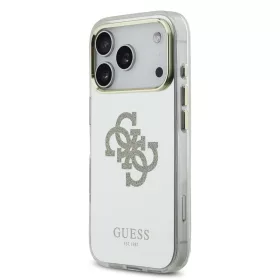   Guess PC/TPU Mirror 4G Glitter Logo MagSafe tok, iPhone 17 Pro Max - arany