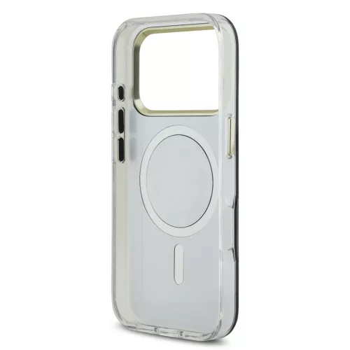 Guess PC/TPU Mirror 4G Glitter Logo MagSafe tok, iPhone 17 Pro Max - arany