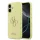 Guess Liquid Silicone 4G Metal Logo tok, iPhone 17 - sárga