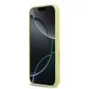 Guess Liquid Silicone 4G Metal Logo tok, iPhone 17 - sárga