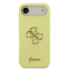 Guess Liquid Silicone 4G Metal Logo tok, iPhone Air - sárga