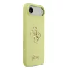 Guess Liquid Silicone 4G Metal Logo tok, iPhone Air - sárga