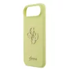 Guess Liquid Silicone 4G Metal Logo tok, iPhone Air - sárga
