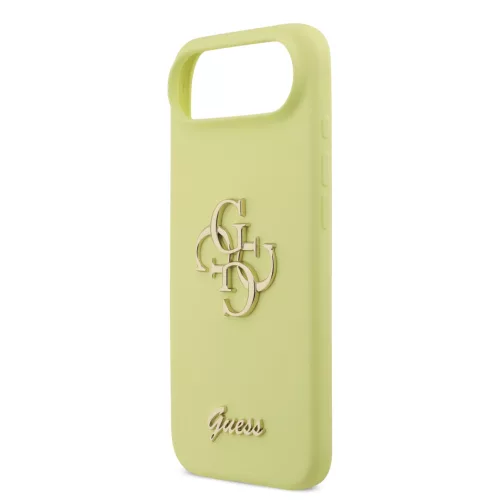 Guess Liquid Silicone 4G Metal Logo tok, iPhone Air - sárga