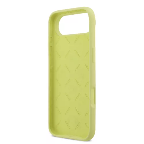 Guess Liquid Silicone 4G Metal Logo tok, iPhone Air - sárga