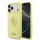 Guess Liquid Silicone 4G Metal Logo tok, iPhone 17 Pro Max - sárga