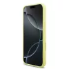Guess Liquid Silicone 4G Metal Logo tok, iPhone 17 Pro Max - sárga