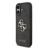Guess PU 4G Metal Logo Strap tok, iPhone 17 - fekete -