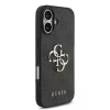 Guess PU 4G Metal Logo Strap tok, iPhone 17 - fekete -