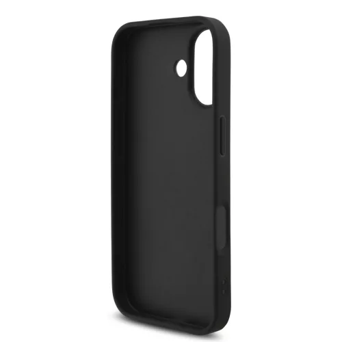 Guess PU 4G Metal Logo Strap tok, iPhone 17 - fekete -