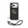 Guess PU 4G Metal Logo Strap tok, iPhone 17 Pro Max - fekete