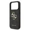 Guess PU 4G Metal Logo Strap tok, iPhone 17 Pro Max - fekete
