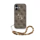 Guess PU 4G Metal Logo Strap tok, iPhone 17 - barna