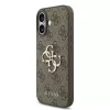 Guess PU 4G Metal Logo Strap tok, iPhone 17 - barna
