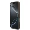 Guess PU 4G Metal Logo Strap tok, iPhone 17 - barna