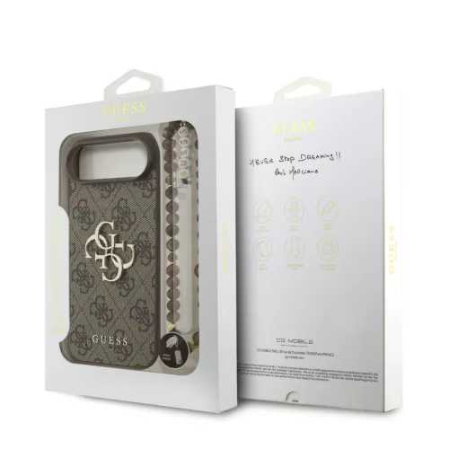 Guess PU 4G Metal Logo pántos iPhone Air - barna