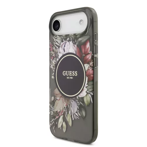  Guess IML Flowers Strap MagSafe tok, iPhone Air - fekete