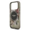 Guess IML Flowers Strap MagSafe tok, iPhone 17 Pro - fekete