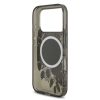 Guess IML Flowers Strap MagSafe tok, iPhone 17 Pro - fekete