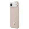 Guess PU Leather Triangle Logo MagSafe tok, iPhone Air - rózsaszín