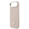 Guess PU Leather Triangle Logo MagSafe tok, iPhone Air - rózsaszín
