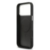 Guess PU Leather Triangle Logo MagSafe tok, iPhone 17 Pro - fekete