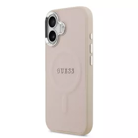 Guess PU Saffiano MagSafe tok, iPhone 17 - rózsaszín