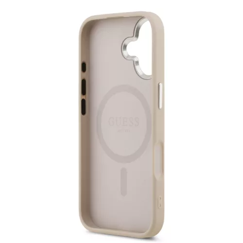Guess PU Saffiano MagSafe tok, iPhone 17 - rózsaszín