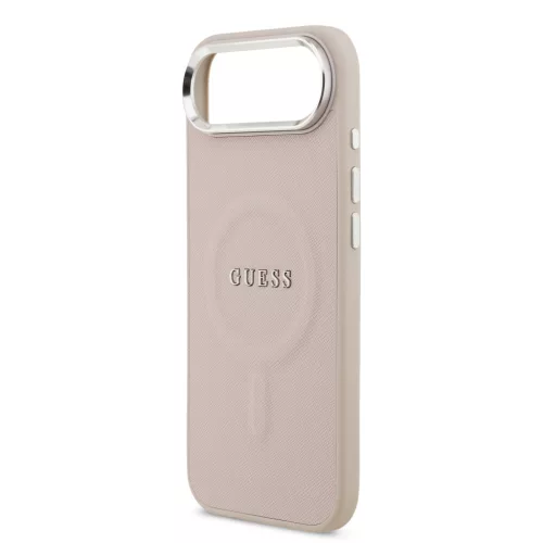 Guess PU Saffiano MagSafe tok, iPhone Air - rózsaszín