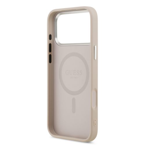 Guess PU Saffiano MagSafe tok, iPhone 17 Pro - rózsaszín