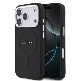Guess PU Saffiano MagSafe tok, iPhone 17 Pro Max - fekete