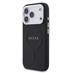 Guess PU Saffiano MagSafe tok, iPhone 17 Pro Max - fekete