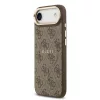 Guess PU Leather 4G arany keretes MagSafe tok, iPhone Air - barna