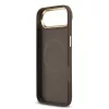 Guess PU Leather 4G arany keretes MagSafe tok, iPhone Air - barna