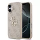 Guess 4G Metal Logo Gold Frame tok, iPhone 17 - rózsaszín