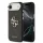 Guess PU Leather 4G Metal Logo arany keretes tok,  iPhone Air - fekete